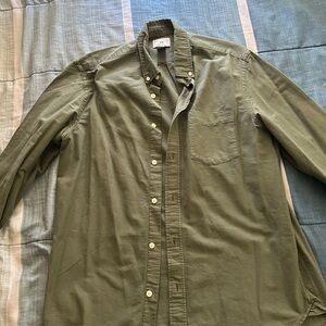H&M Regular Fit Oxford Shirt, Men’s Medium Olive
